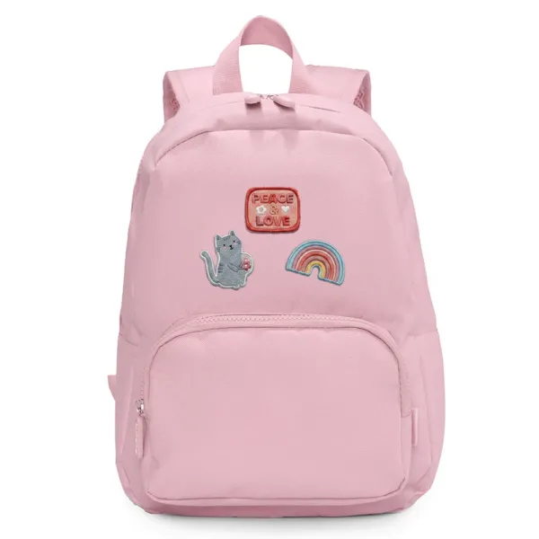 Zaino Solid Color Pink+6 Toppe Autoadesive Fantasy
